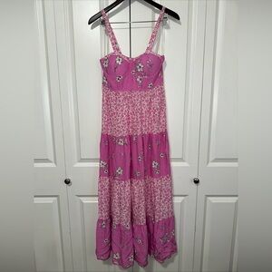 No Comment Lightweight Sleeveless Floral Maxi Summer Dress M NWT